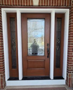 Wood front door